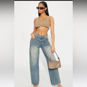 Fashion Nova straight leg vintage jeans NWT